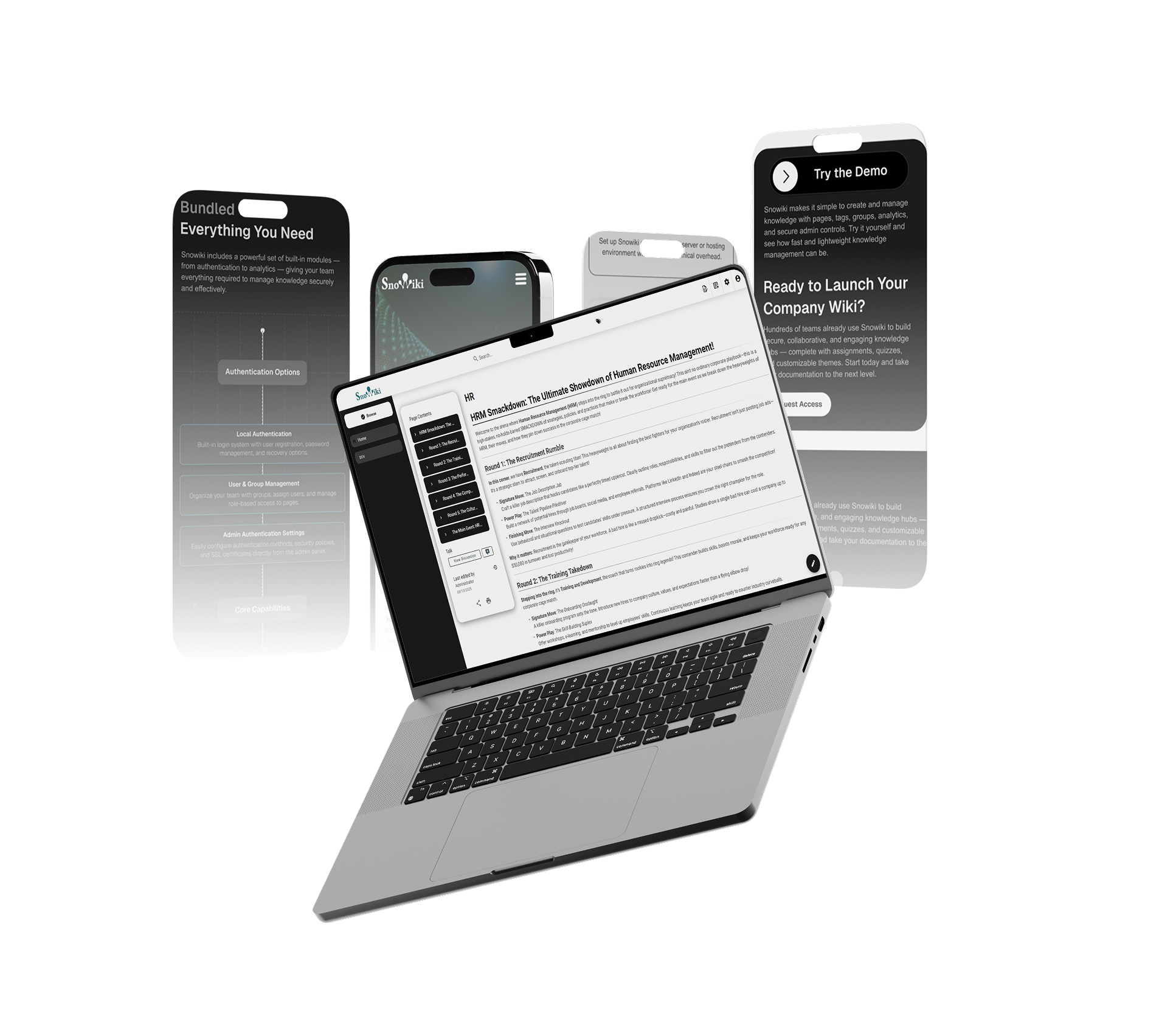 Snowiki Editor Interface